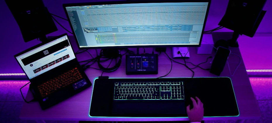 a person playing a piano